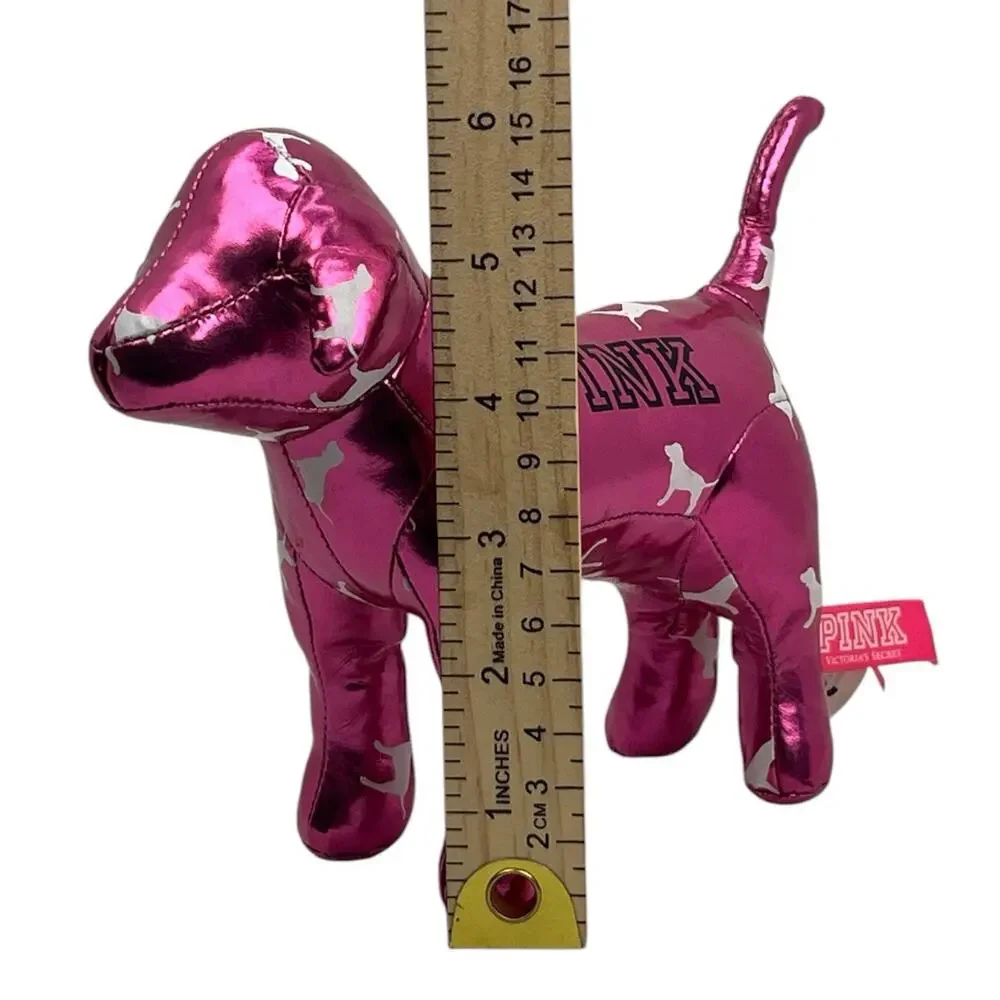 Victoria Secret Metallic Pink Plush Collectors Dog Logo Plush